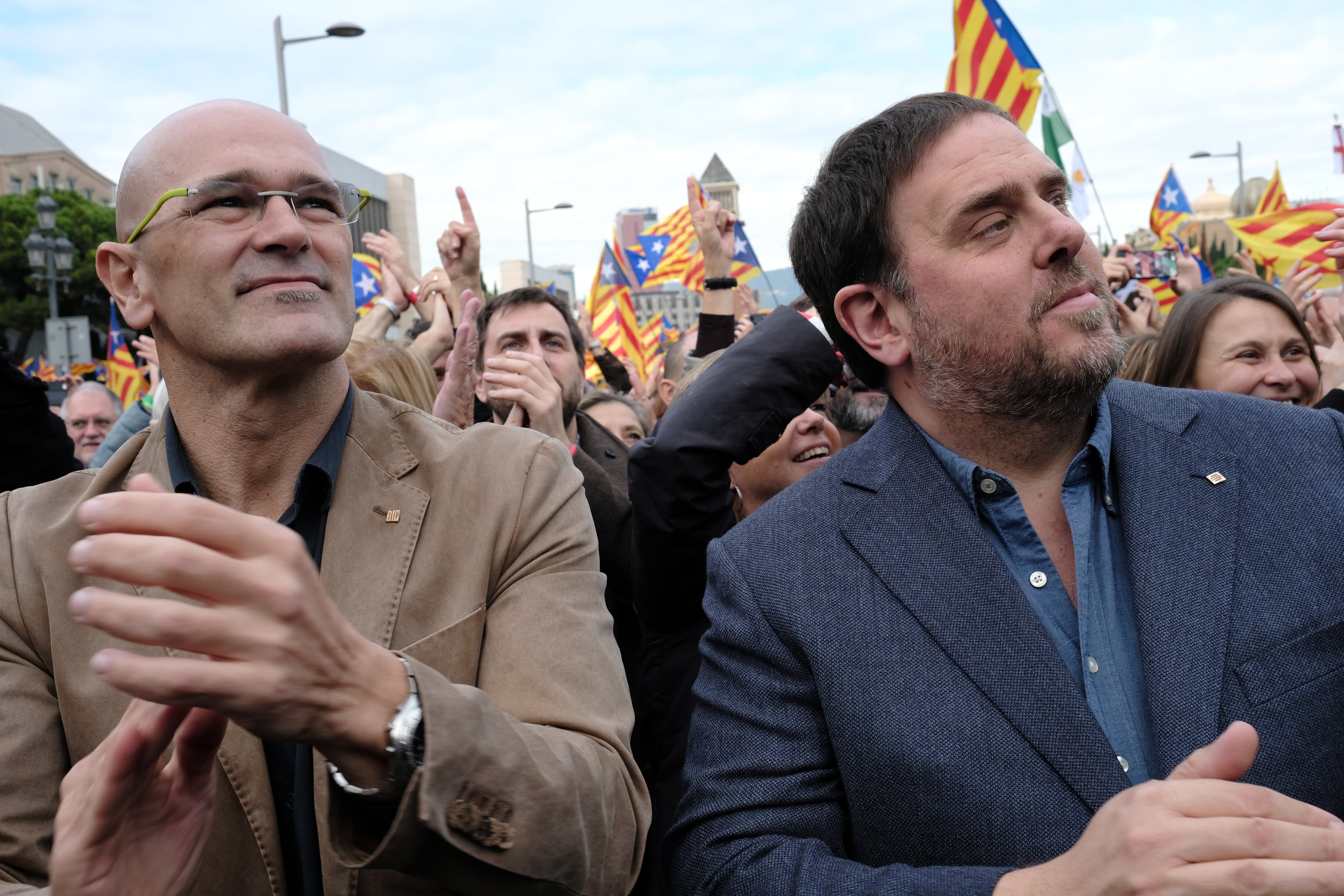 Junqueras, a pocas horas del juicio: "¡Estamos fuertes y no desfalleceremos!"