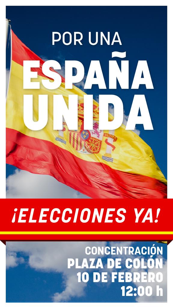 cartel manifestación contra Sánchex