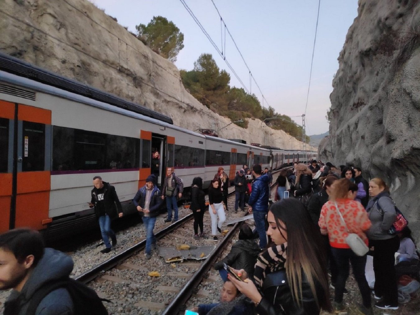 Calvet atribuye el choque de los dos trenes en Castellgalí a "un problema de señalización"