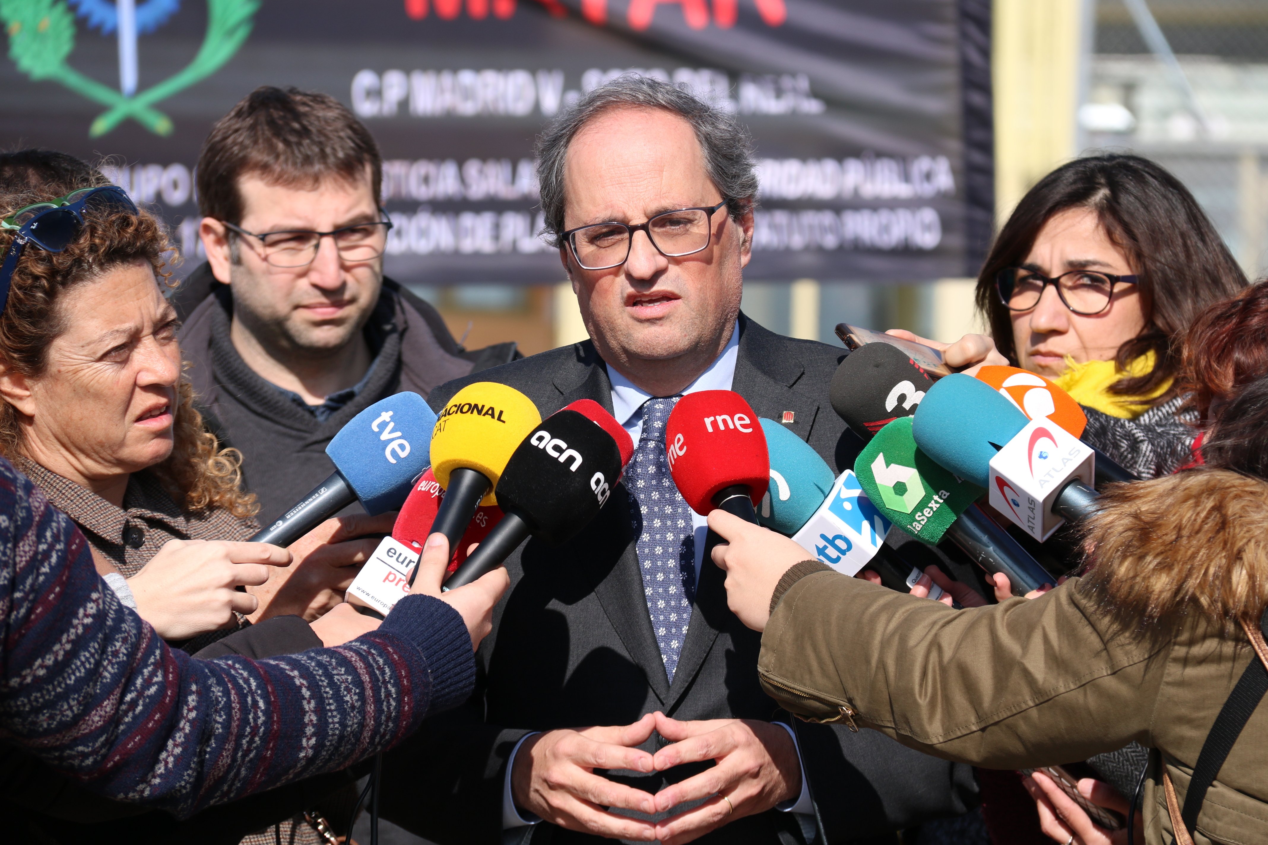 Torra pide a Sánchez que recapacite después del "estrepitoso fracaso" de la manifestación