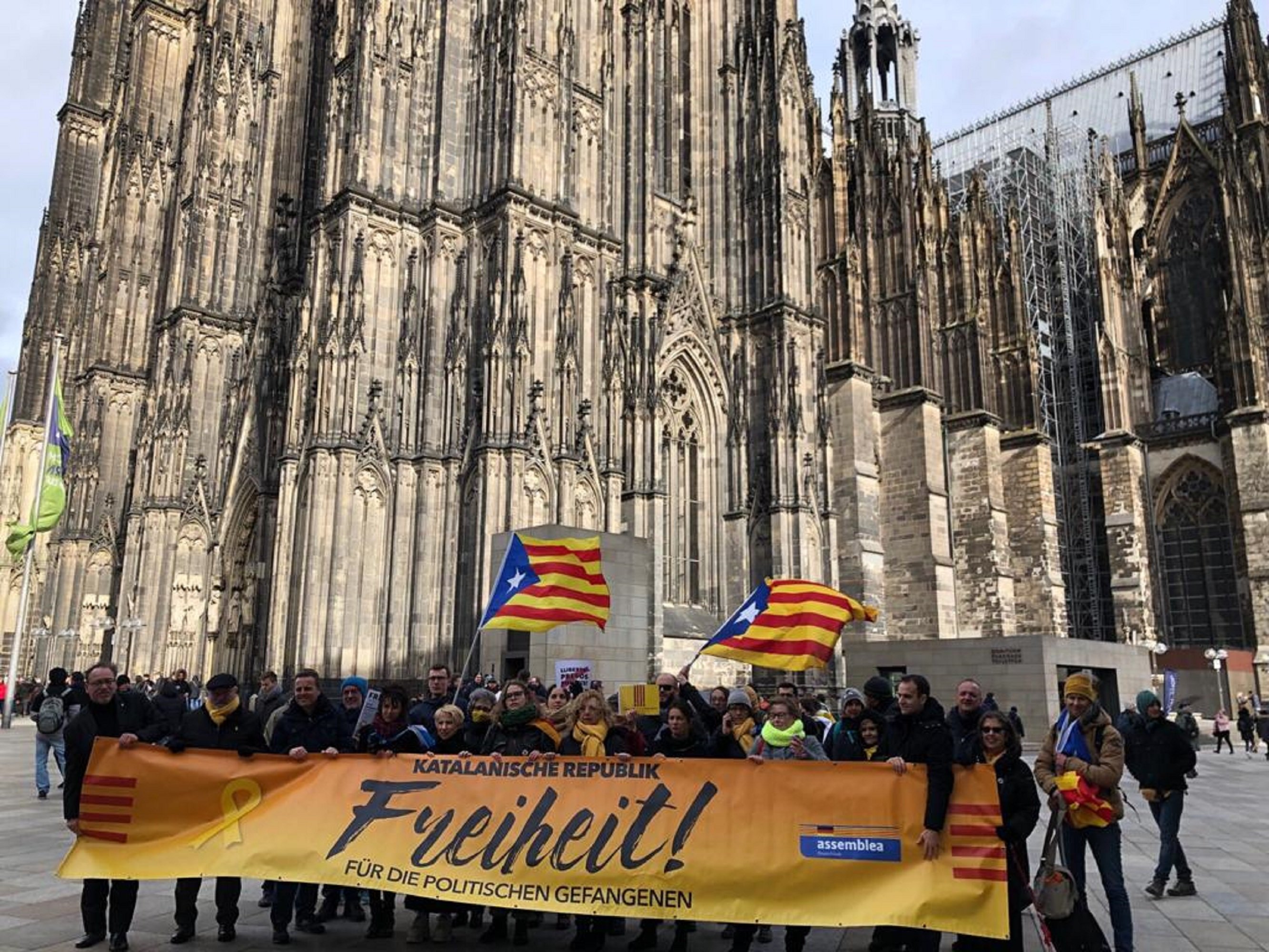 Solidaritat amb els presos polítics a les capitals europees