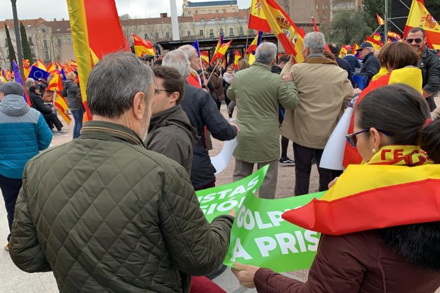 Cartells colpistes a presó Vox manifestacio dretes Madrid - Nicolas Tomás