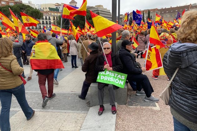 Cartells colpistes a presó Vox manifestacio dretes Madrid - Nicolas Tomás