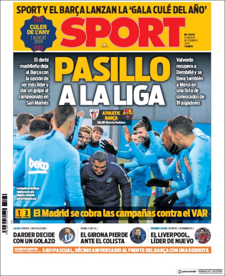 Sport Portada 10 02 2019