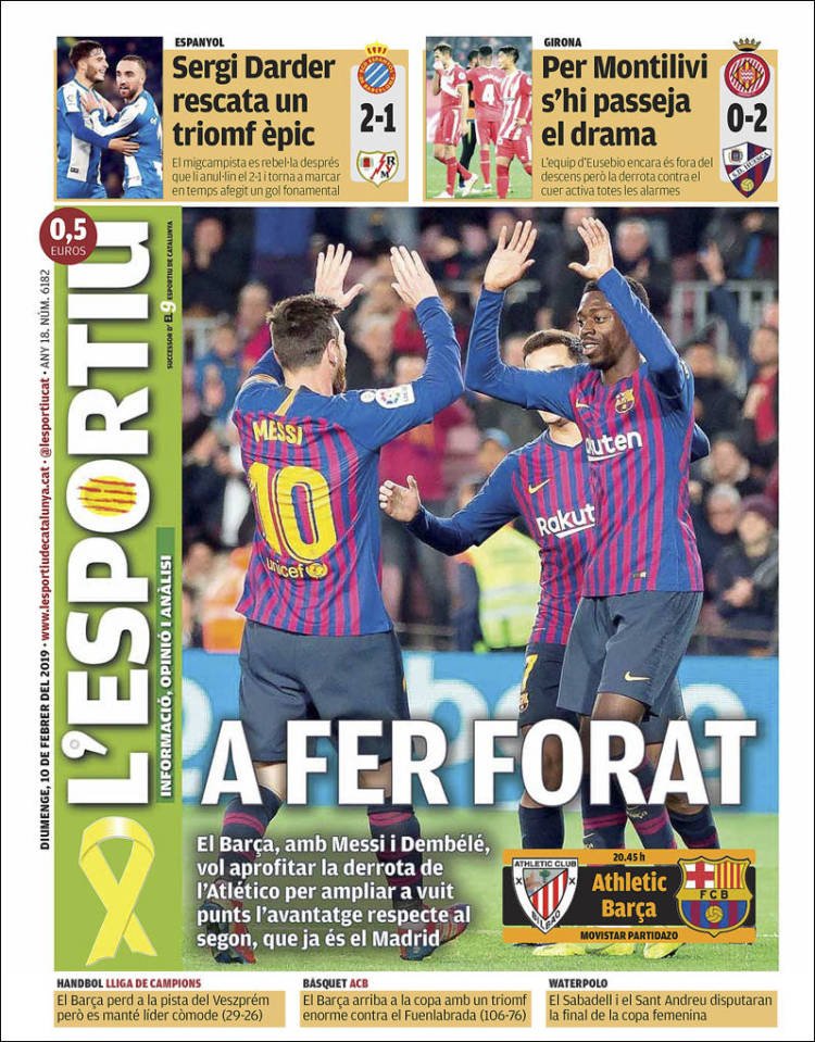 L'Esportiu Portada 10 02 2019