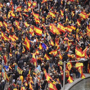 manifestacion Madrid banderas españolas contra dialogo EFE manifestacion Madrid banderas españolas contra dialogo EFE