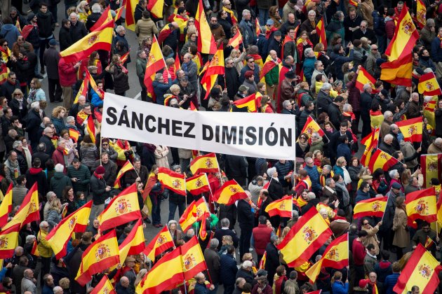 Manifestacio contra el diàleg Catalunya - efe