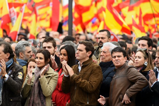 Manuel Valls manifestació Madrid Albert Rivera EFE