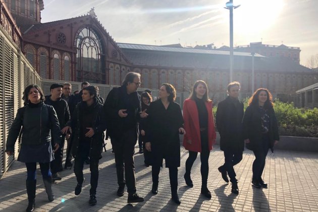 Ada Colau presentació candidatura   Marina Fernández