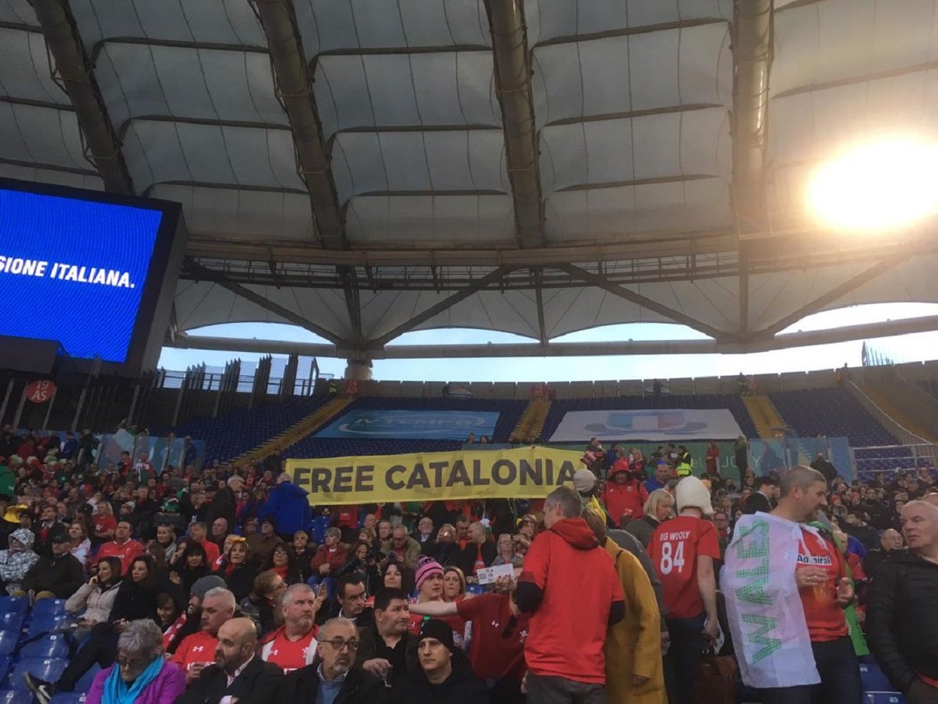 La libertad de Catalunya llega al Seis Naciones de rugby