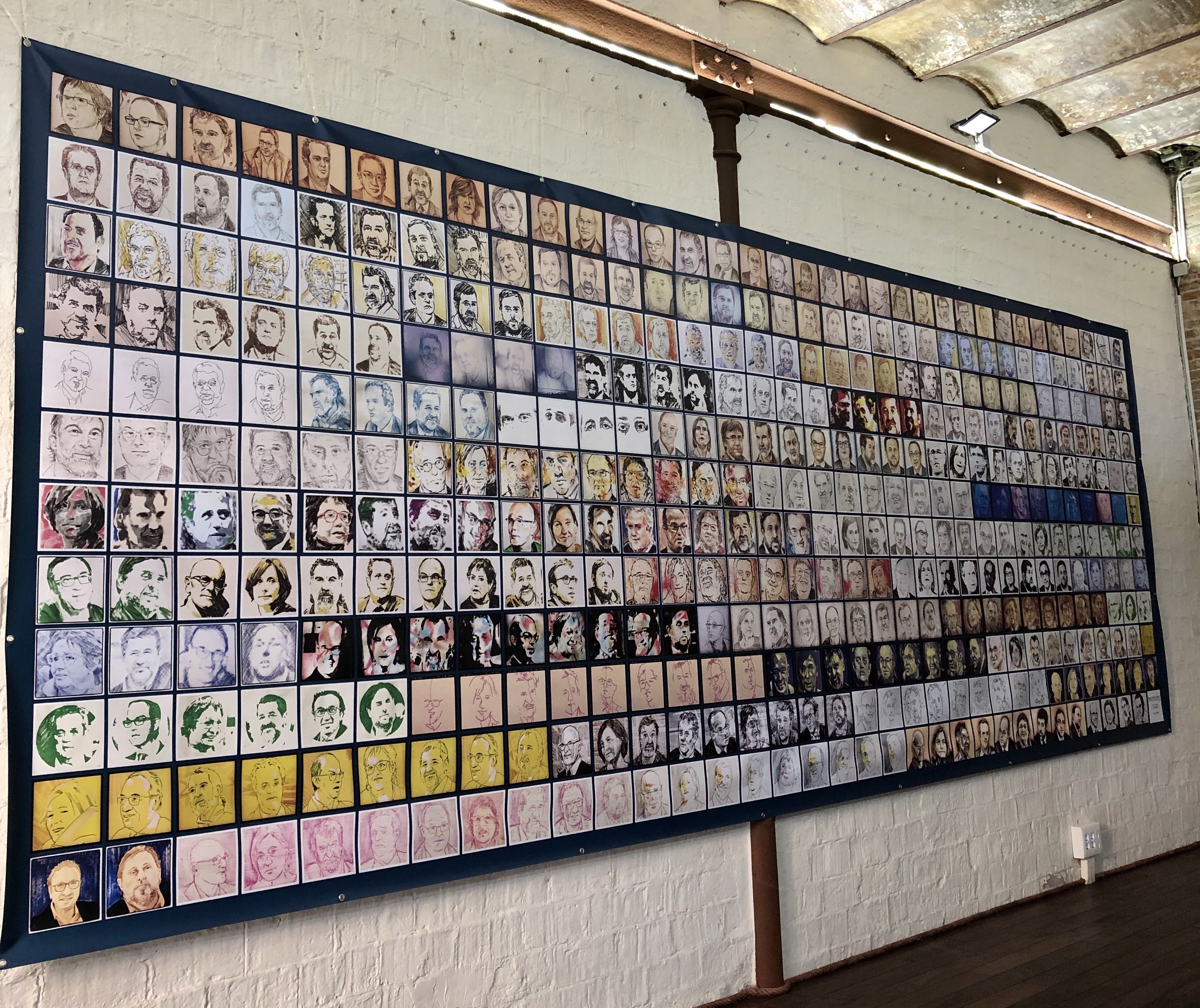 Quim Moya clausura l'exposició sobre els presos polítics a la Nau Comanegra
