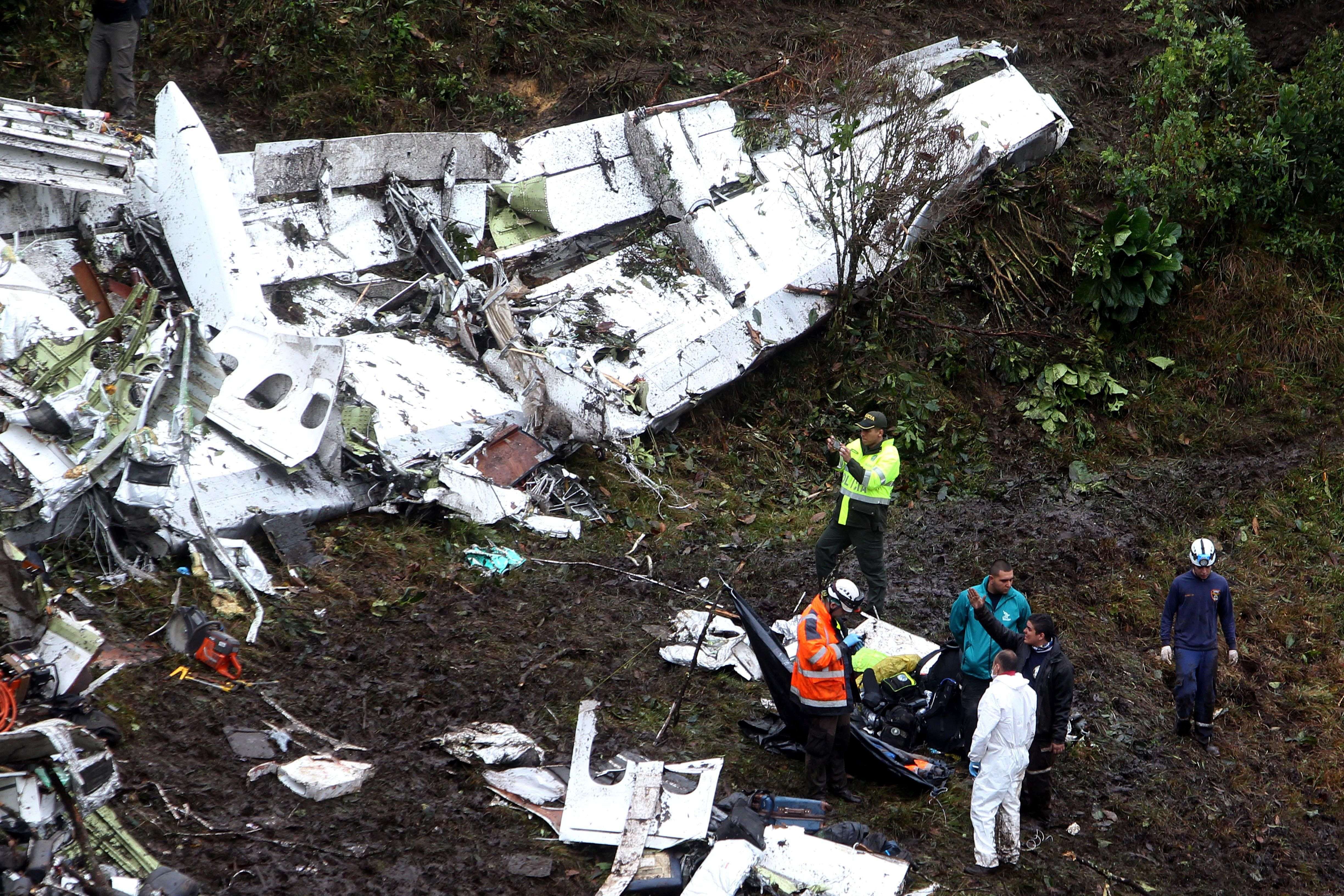 71 muertos en el avión accidentado donde viajaban los jugadores del Chapecoense