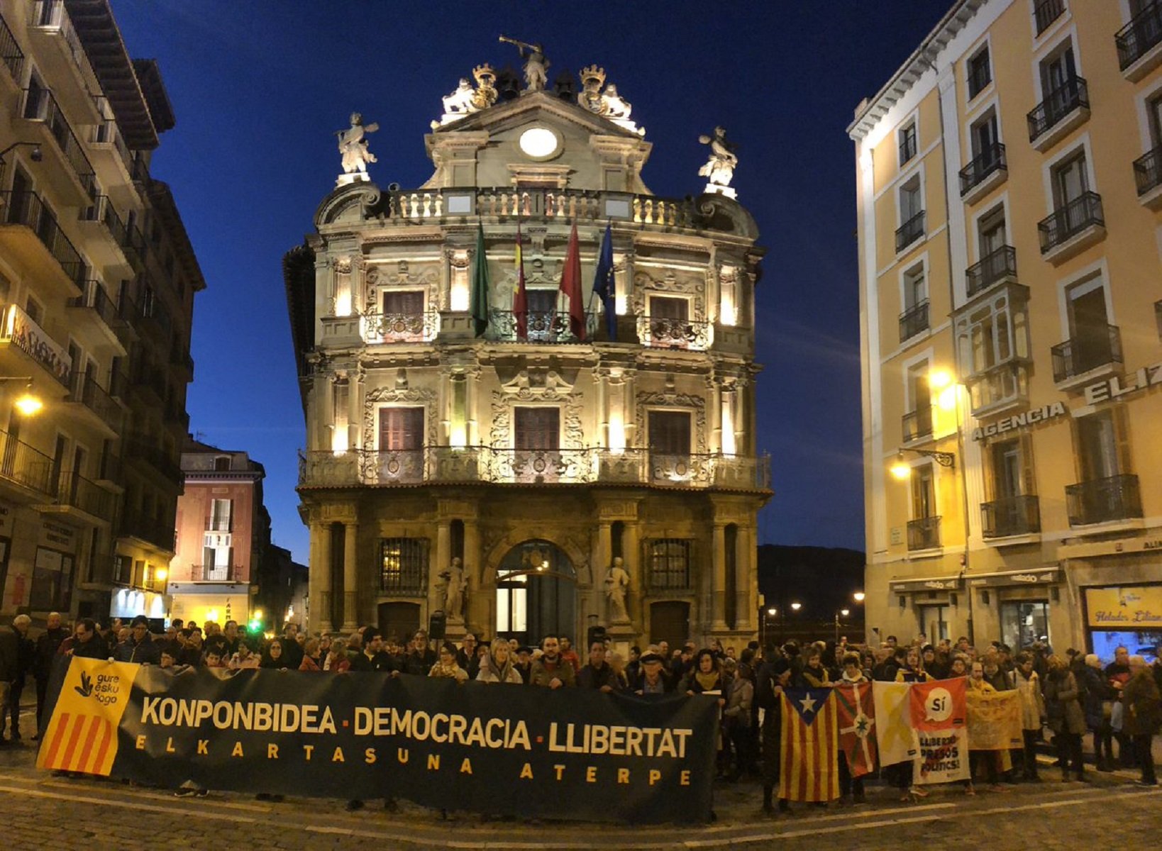 Las protestas contra el juicio llegan al País Vasco y Navarra