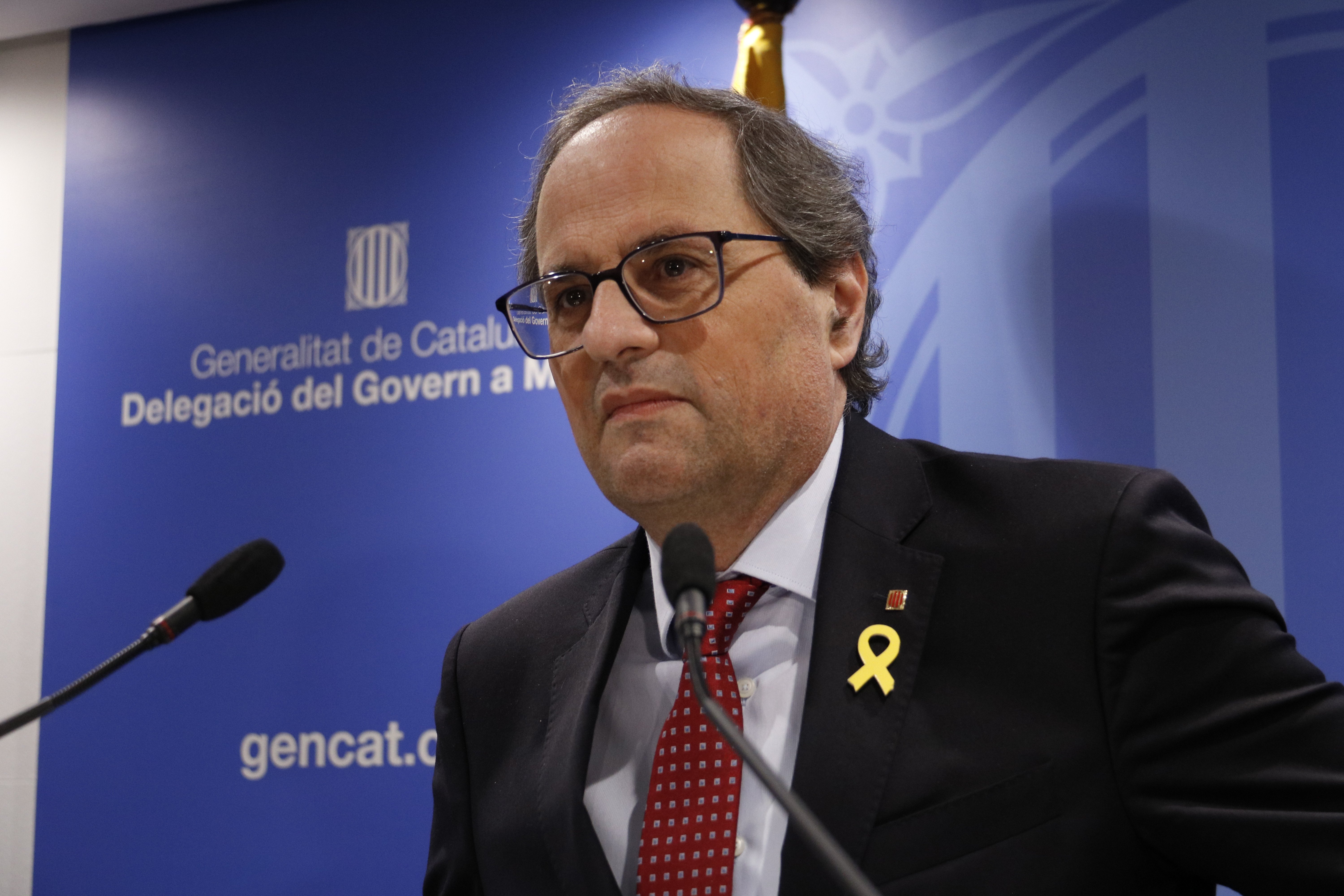 Torra reclama en el primer dia de judici el retorn de Sánchez a la taula de diàleg