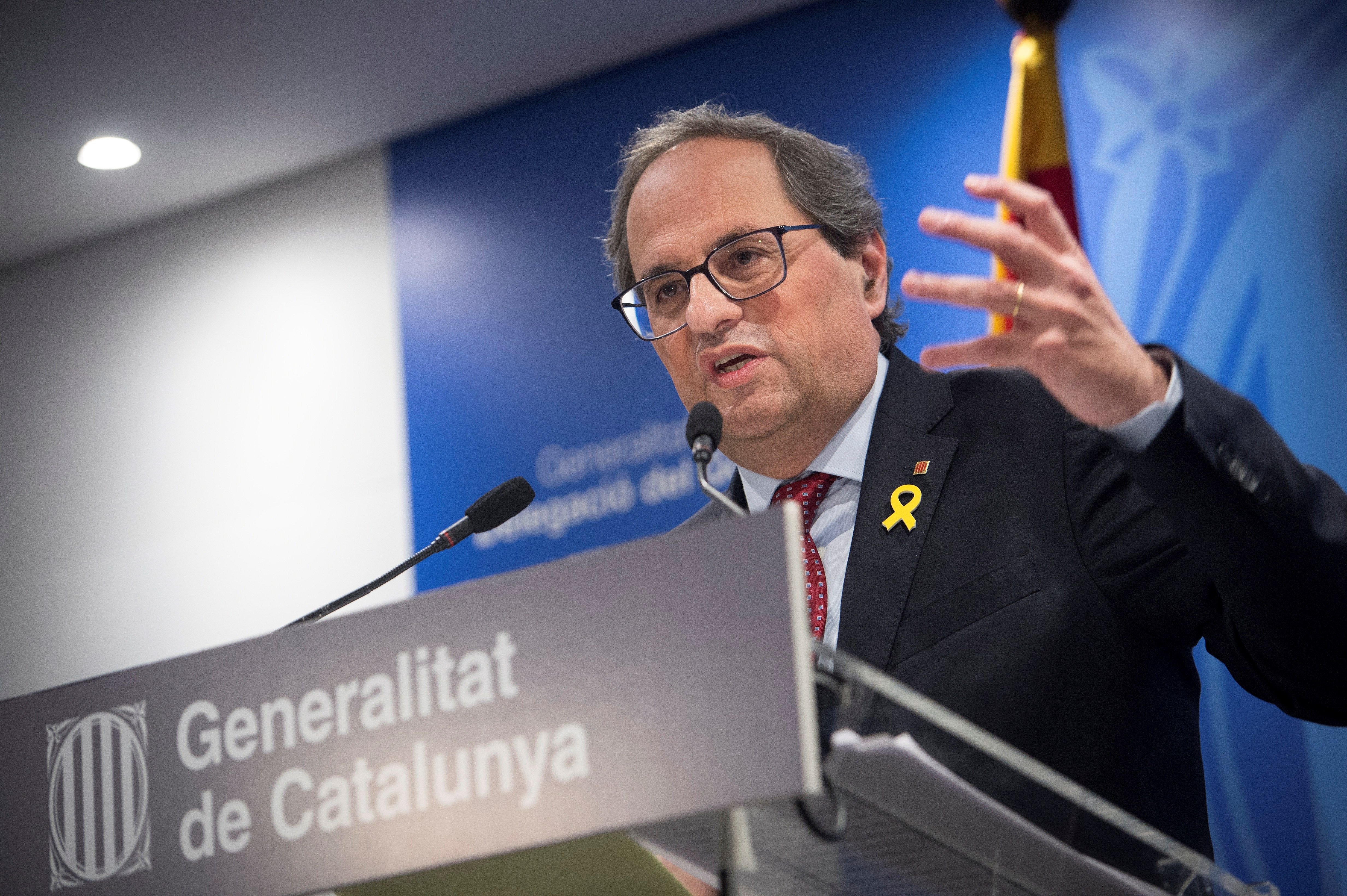 Torra a mitjans internacionals: "La república independent segueix sent el nostre objectiu"