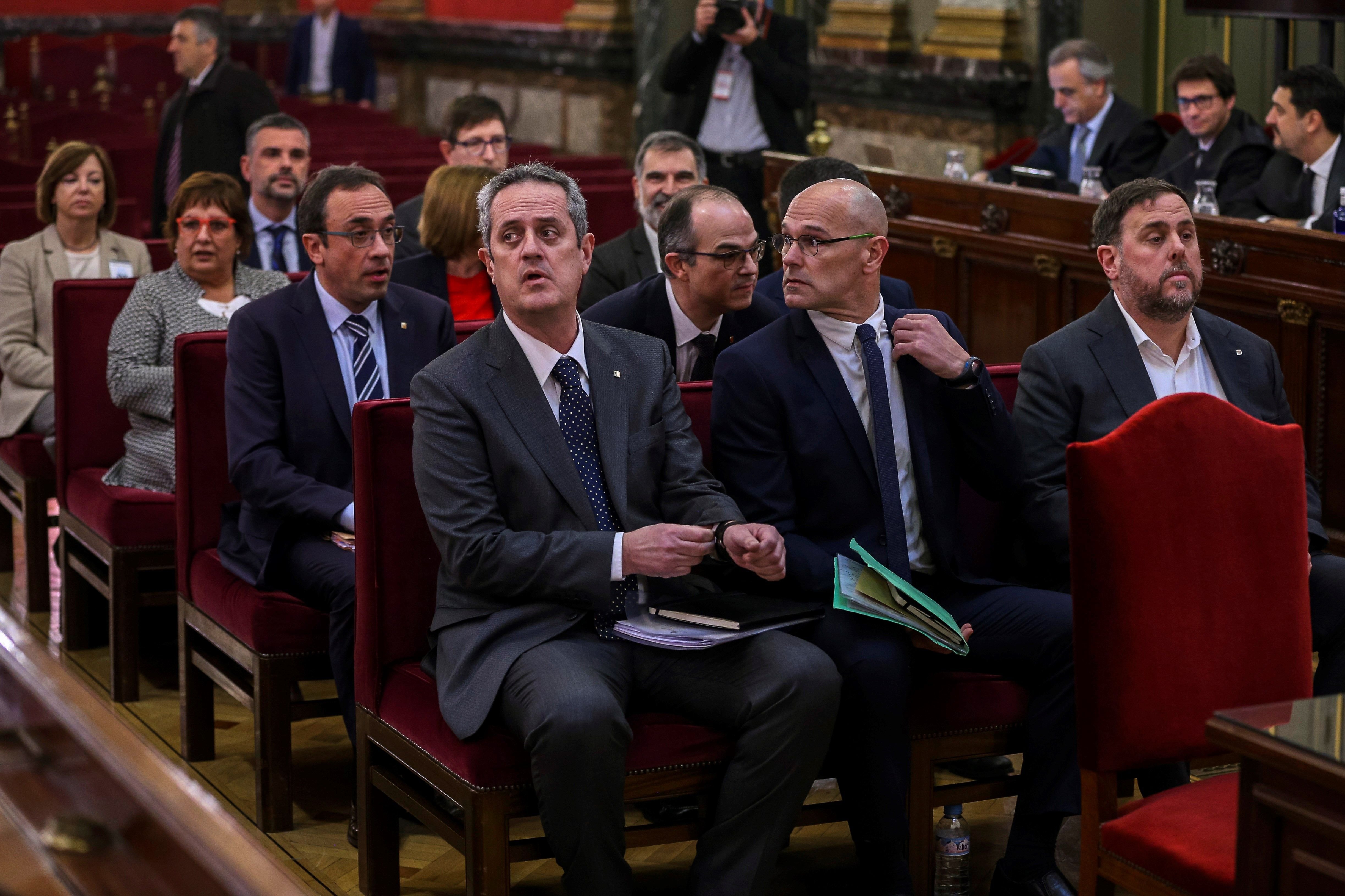 El fiscal recorre l'aplicació de l'article 100.2 per a Rull, Turull i Junqueras