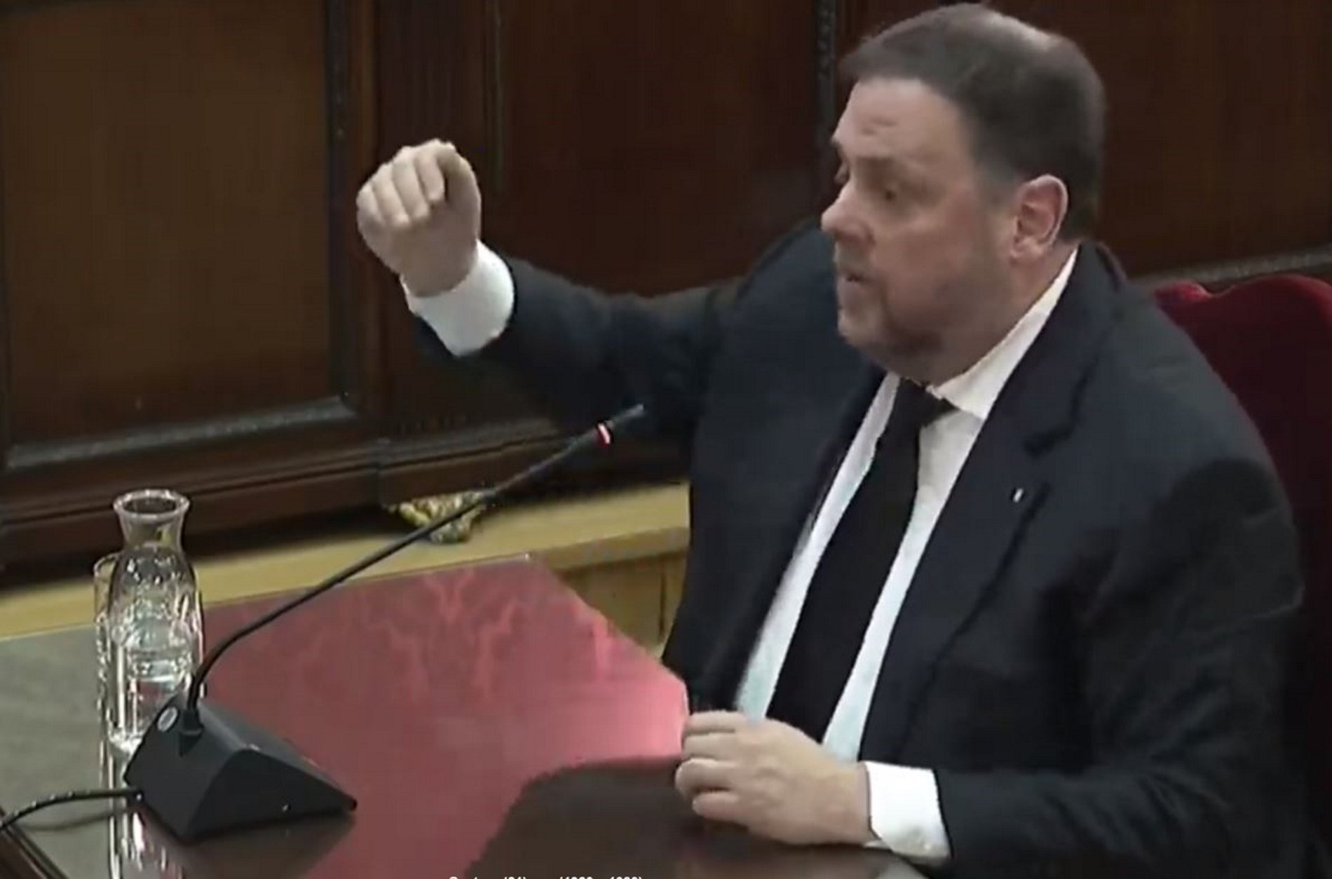 Junqueras, al tribunal: "Amo a España"