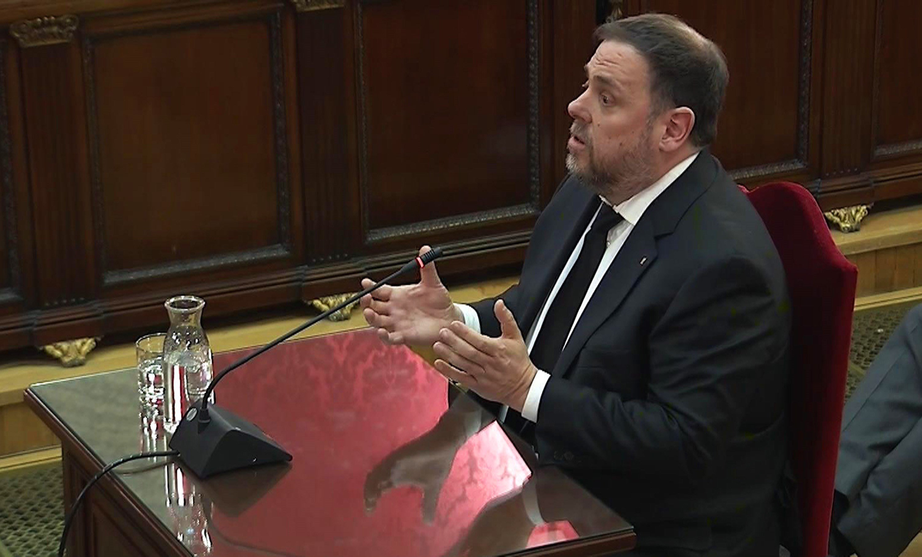 Oriol Junqueras, no regrets in Catalan independence trial: "We'll continue trying"