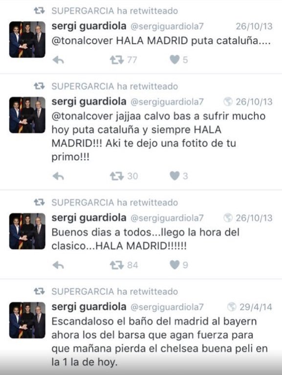 Sergi Guardiola tuits