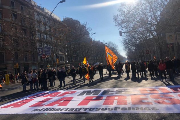 Manifestació judici pancarta Marina Fernandez
