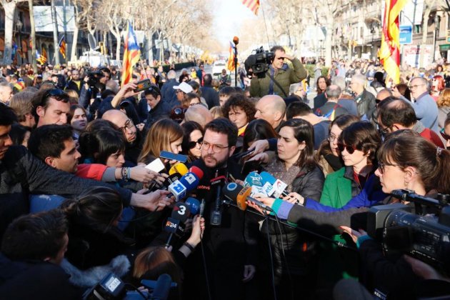 EL NACIONAL manifestació judici Pere Aragonès   Sergi Alcàzar