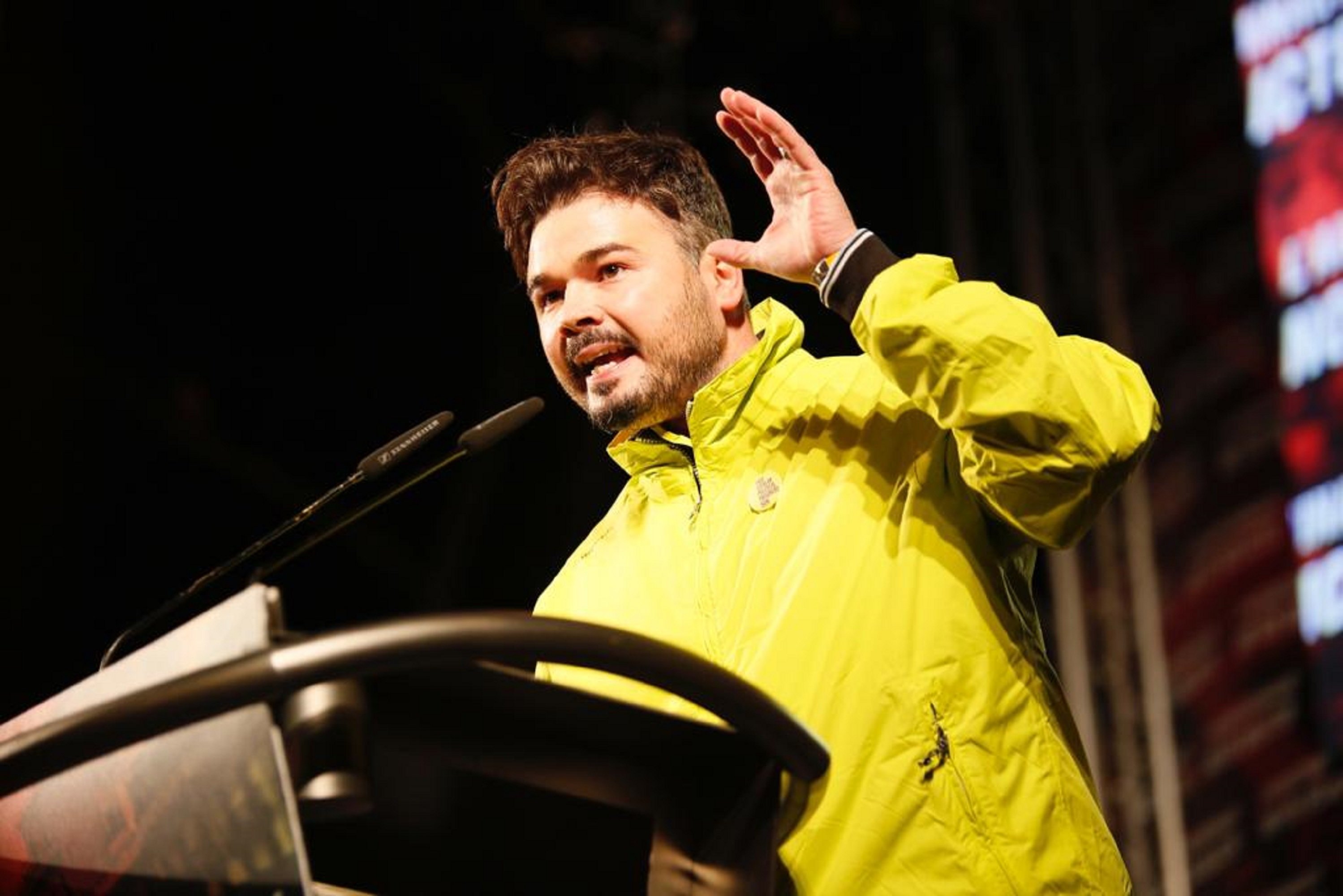 Rufián avisa PP, Cs i Vox que Catalunya ''serà la seva tomba''