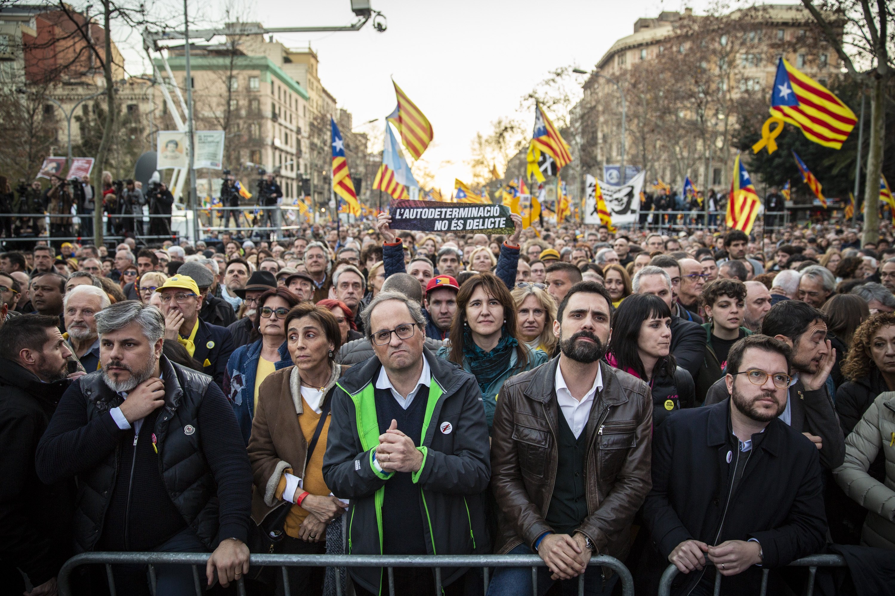 La BBC, rotunda: "Protesta masiva de los independentistas catalanes"