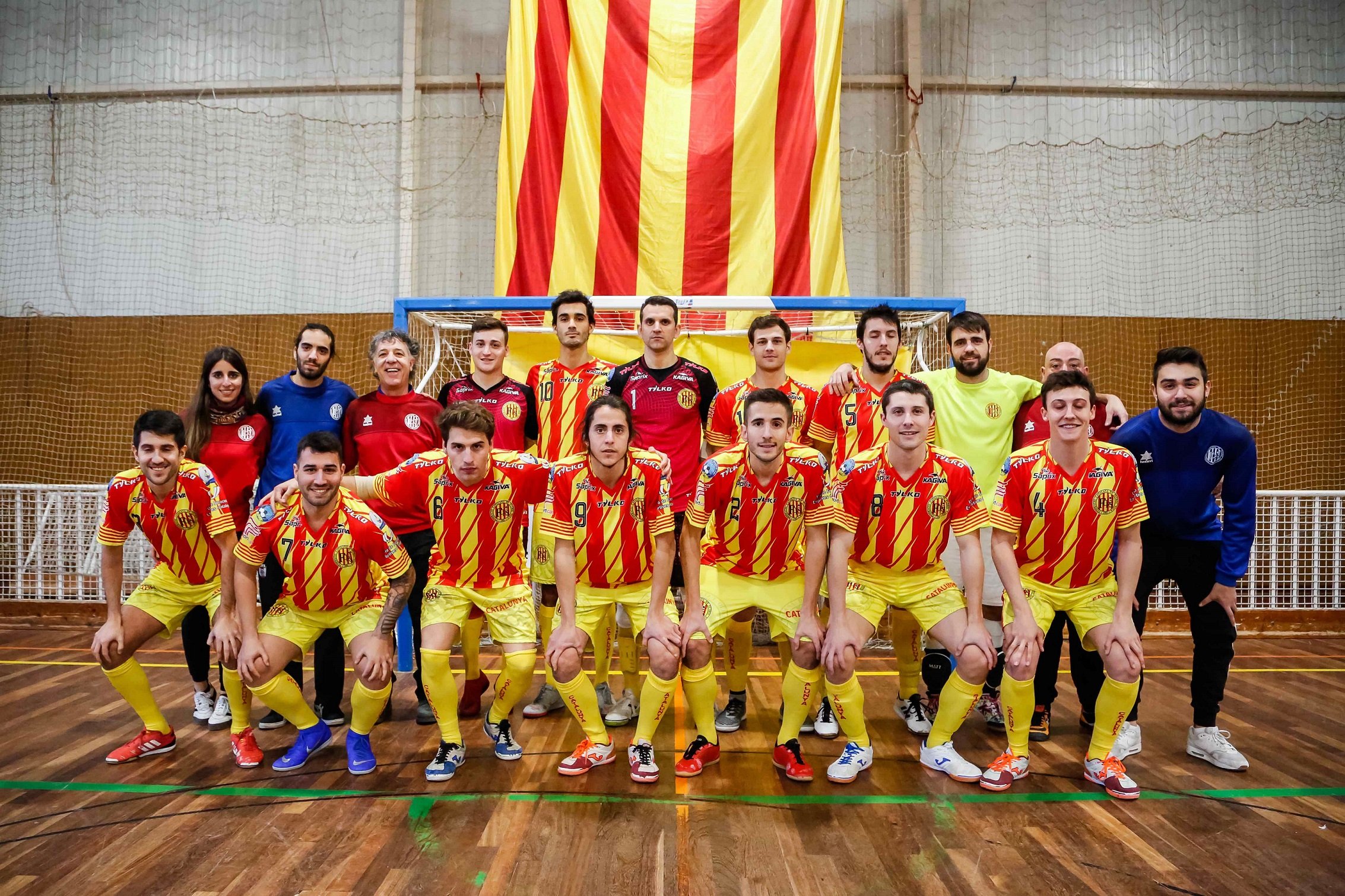 La selecció de Catalunya de futbol sala juga avui a Centelles