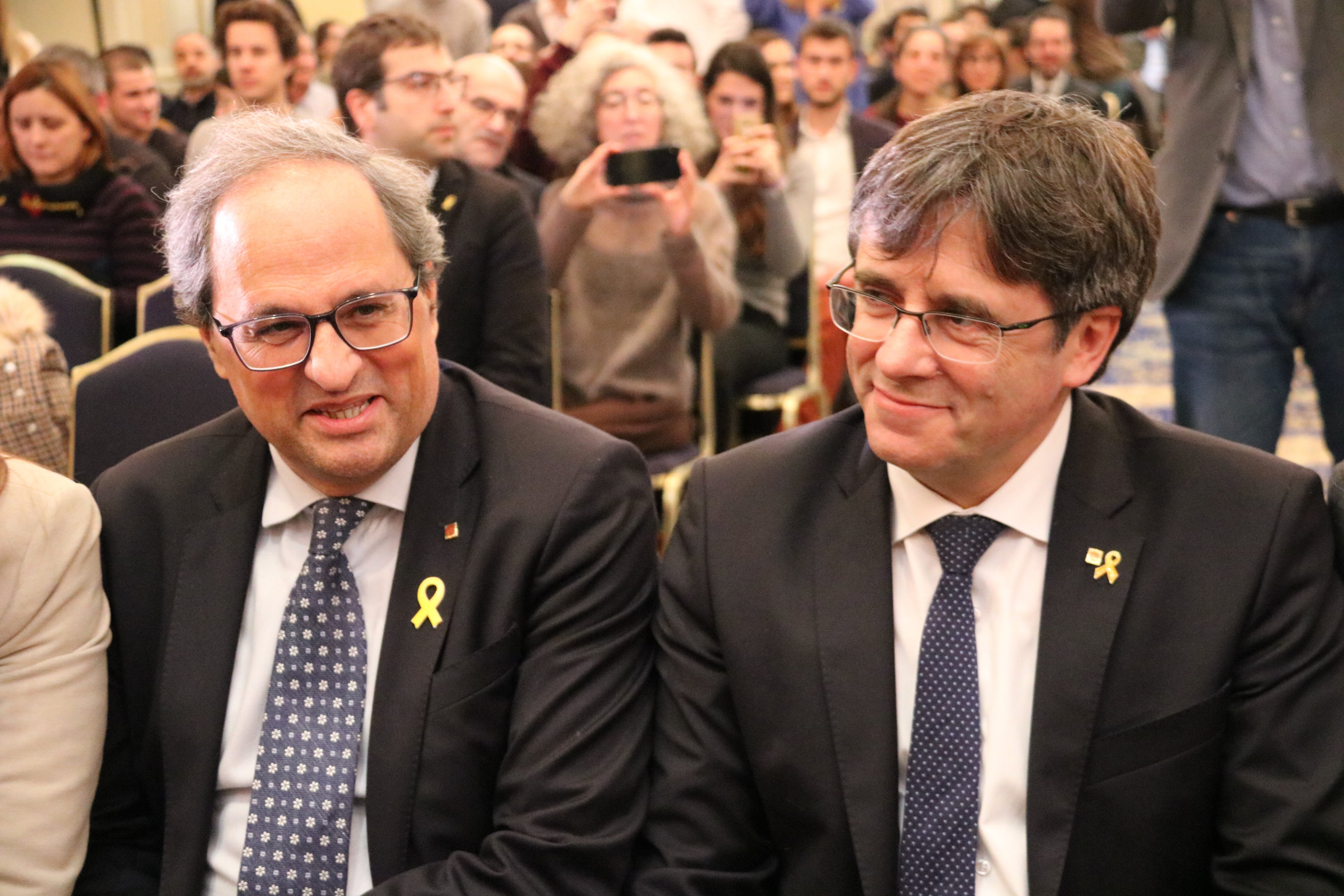 Puigdemont y Torra, a Europa: "Mañana podríais ser vosotros"