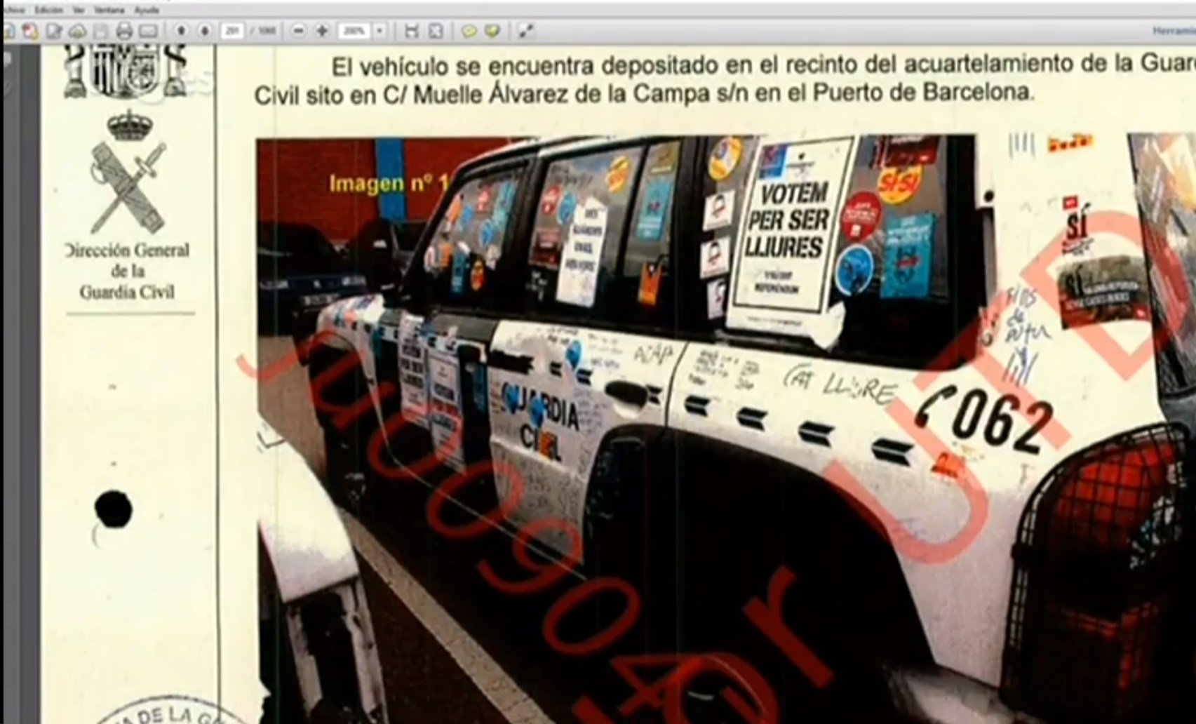 Sànchez deshace la imagen de un "alzamiento" por los daños a los coches de la Guardia Civil