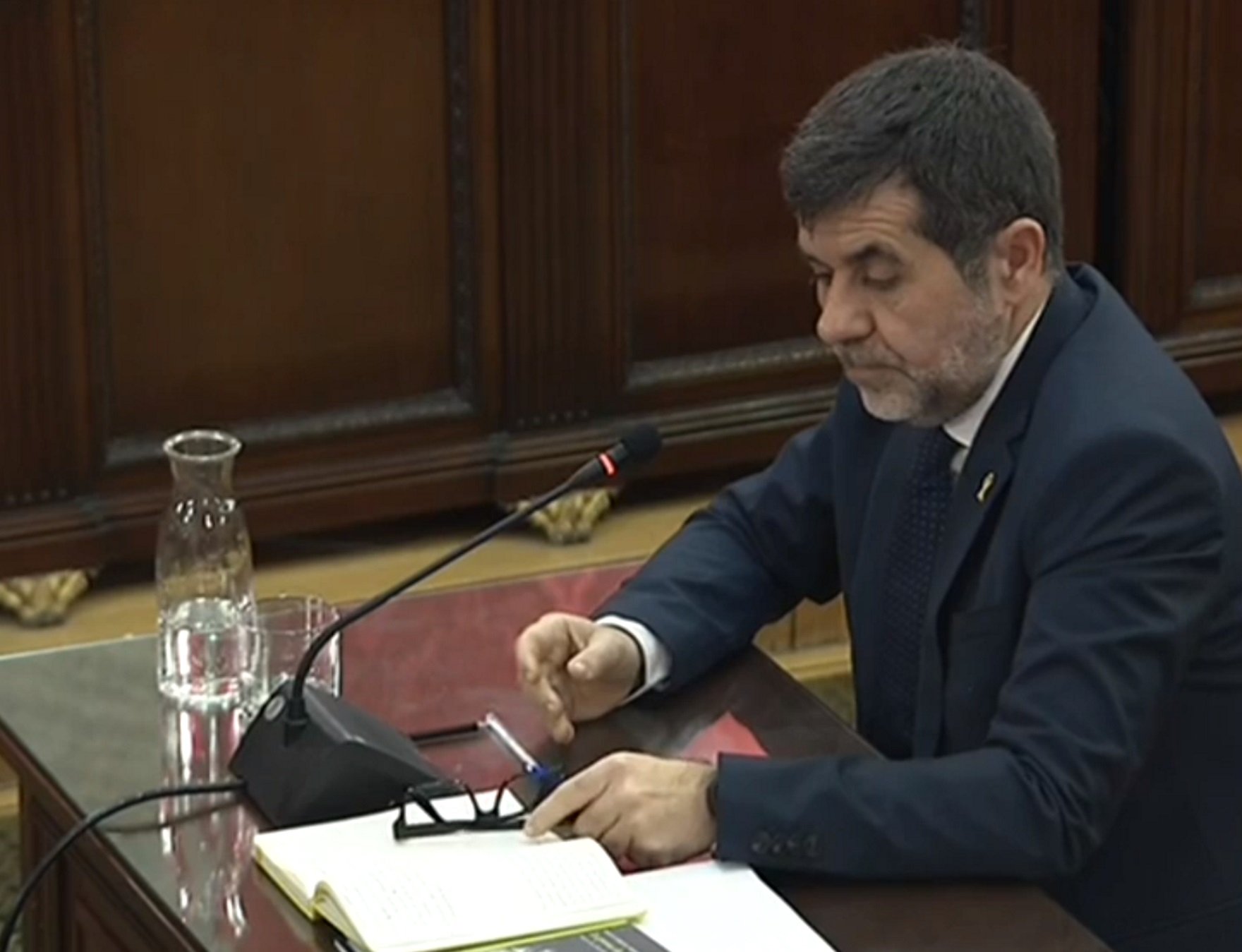 Sànchez: "De las cosas que peor llevo es que los días de juicio no podemos ver la luz del sol"