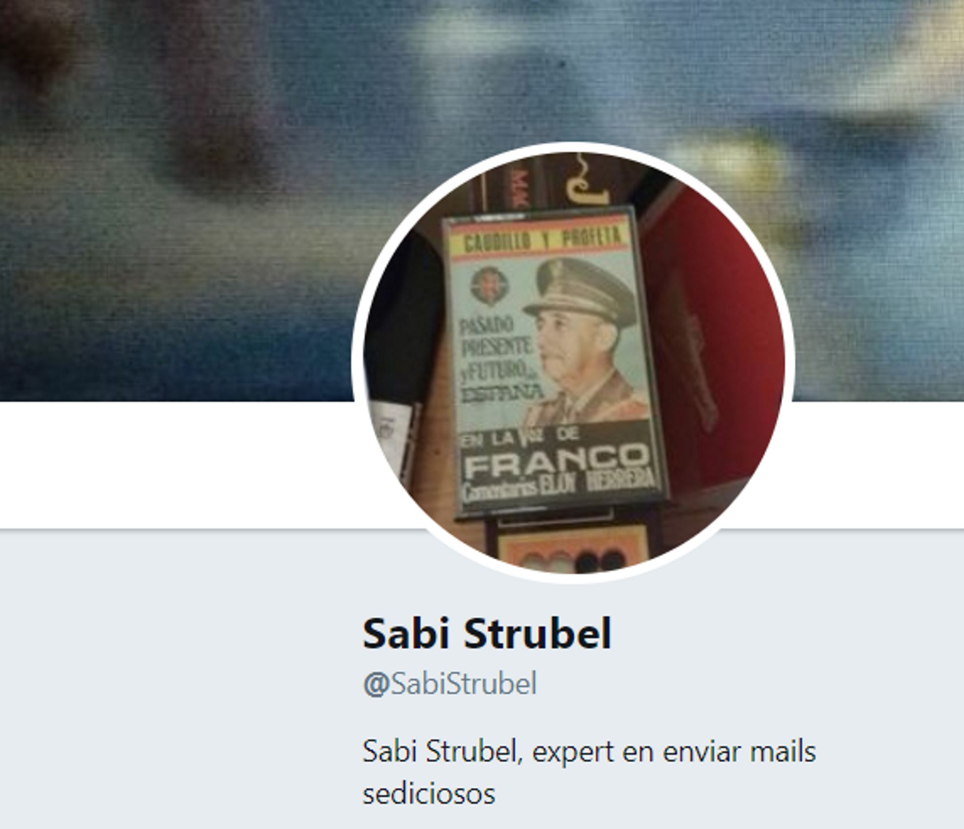 Sabi Strübel irromp a la xarxa: "Expert a enviar mails sediciosos"