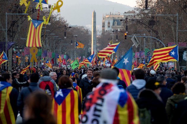 manifestacio passeig de gracia vaga general judici proces 21-F - Efe