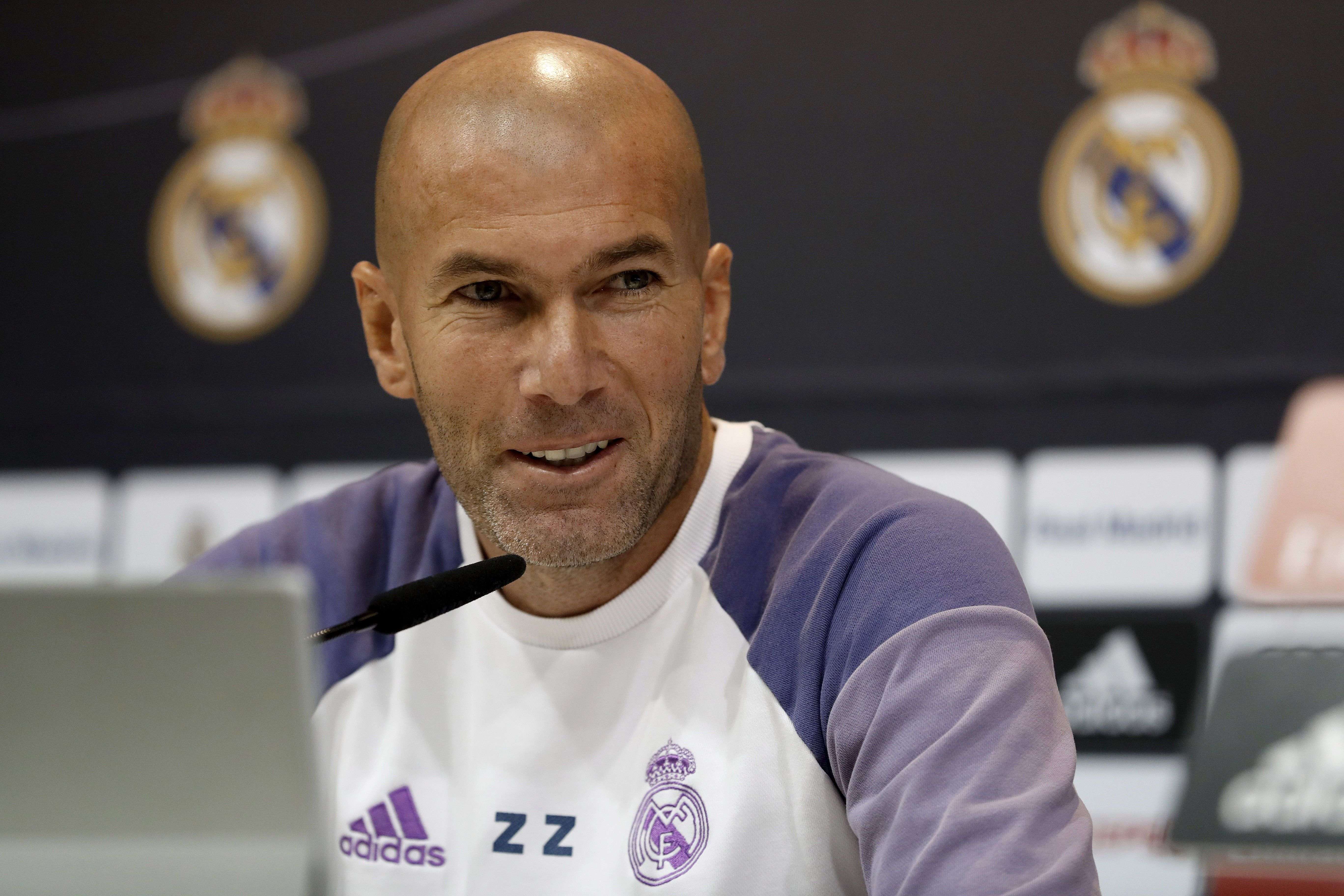 Zidane: "Nunca hemos hecho cálculos porque no es bueno"