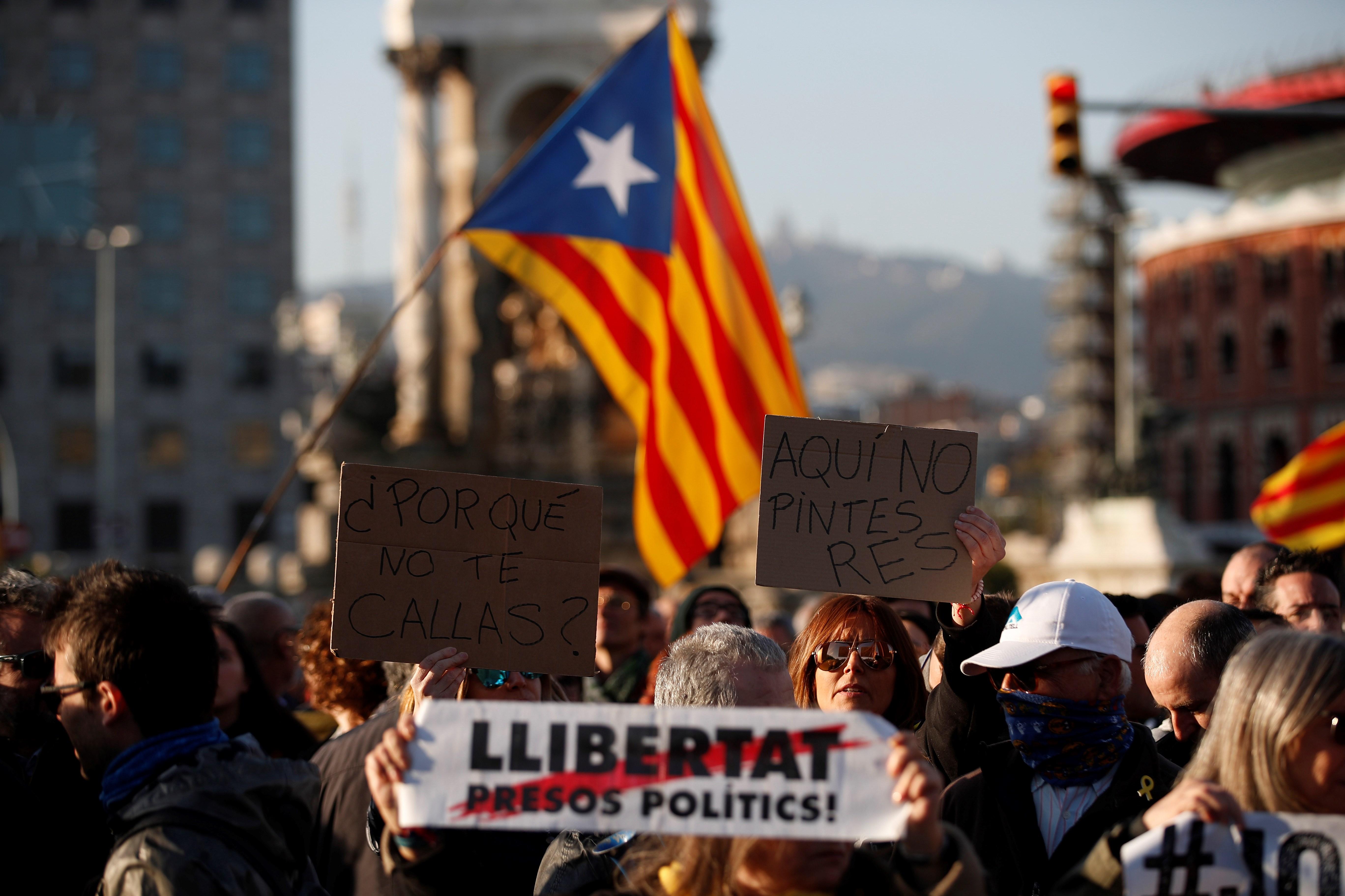 Protestas de los CDR contra la presencia de Felipe VI en Barcelona