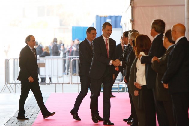 Rey besamanos inauguración Mobile 2019 Sergi Alcàzar