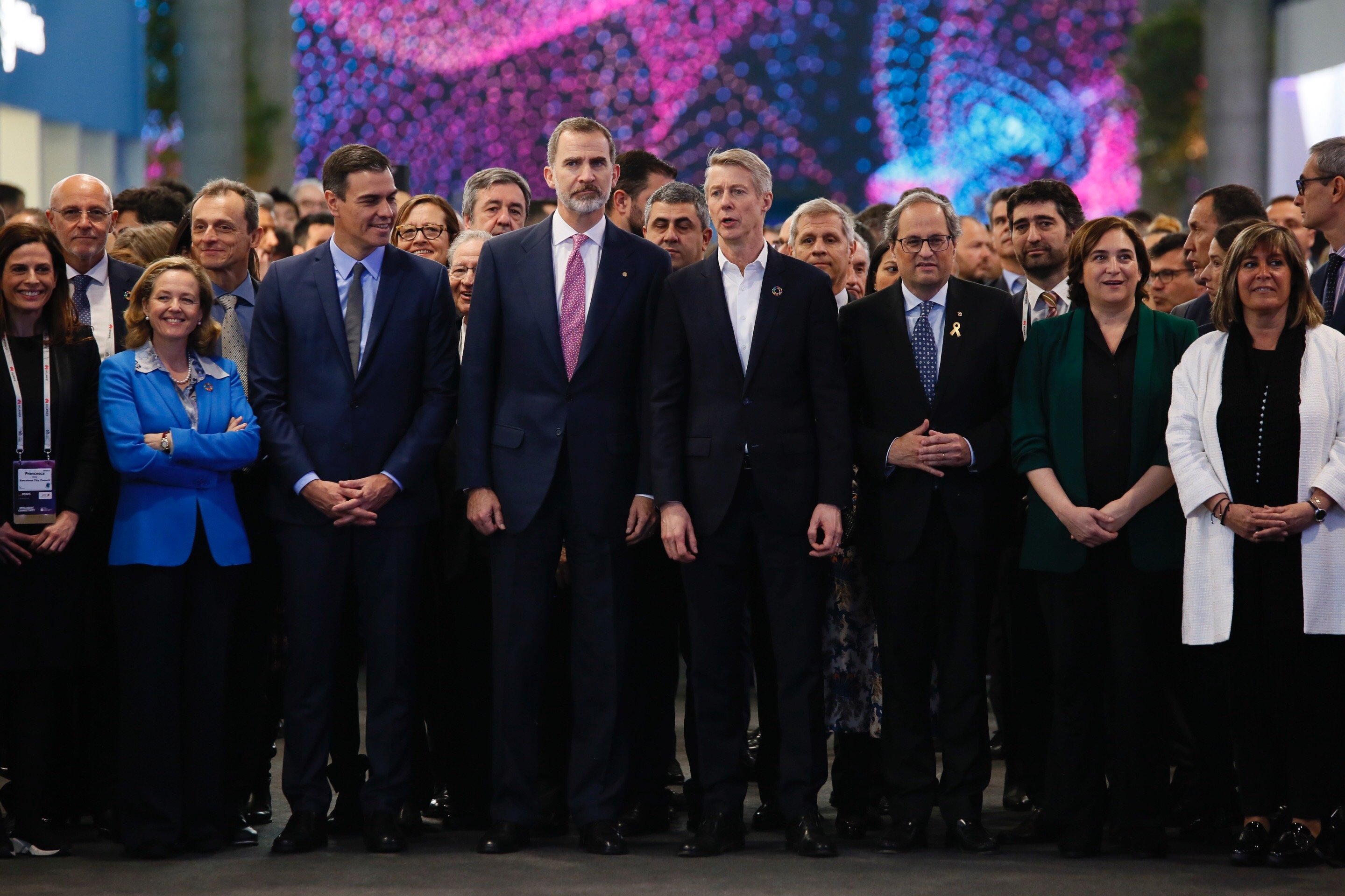 President Torra and king Felipe VI boycott each other's stands at Mobile World Congress