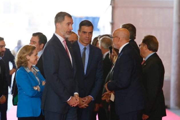 Inauguración Mobile MWC 2019 Rey Felipe VI Pedro Sánchez Nadia Calviño - Sergi Alcàzar