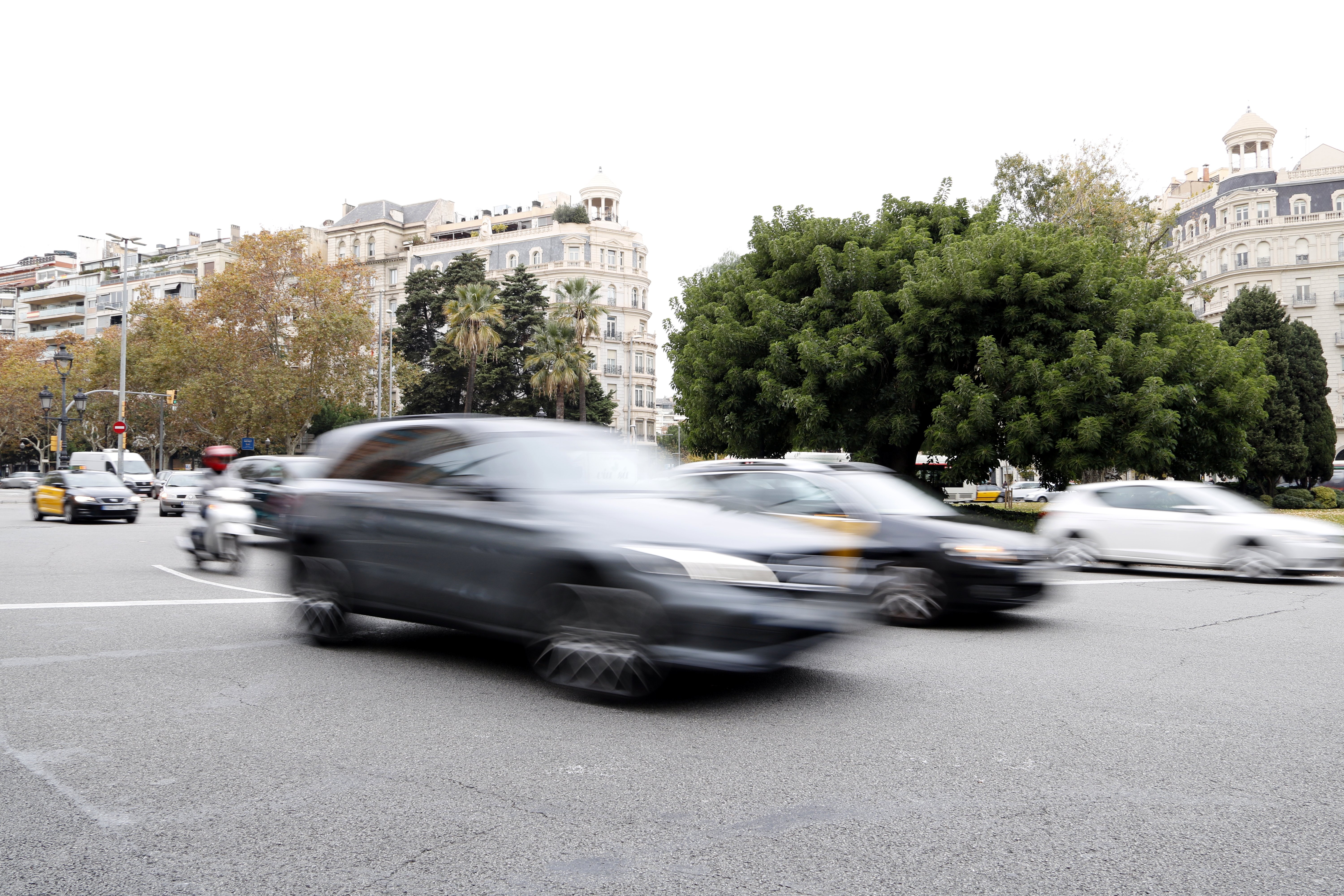 Protesta contra l'entrada en vigor de les restriccions als vehicles contaminants