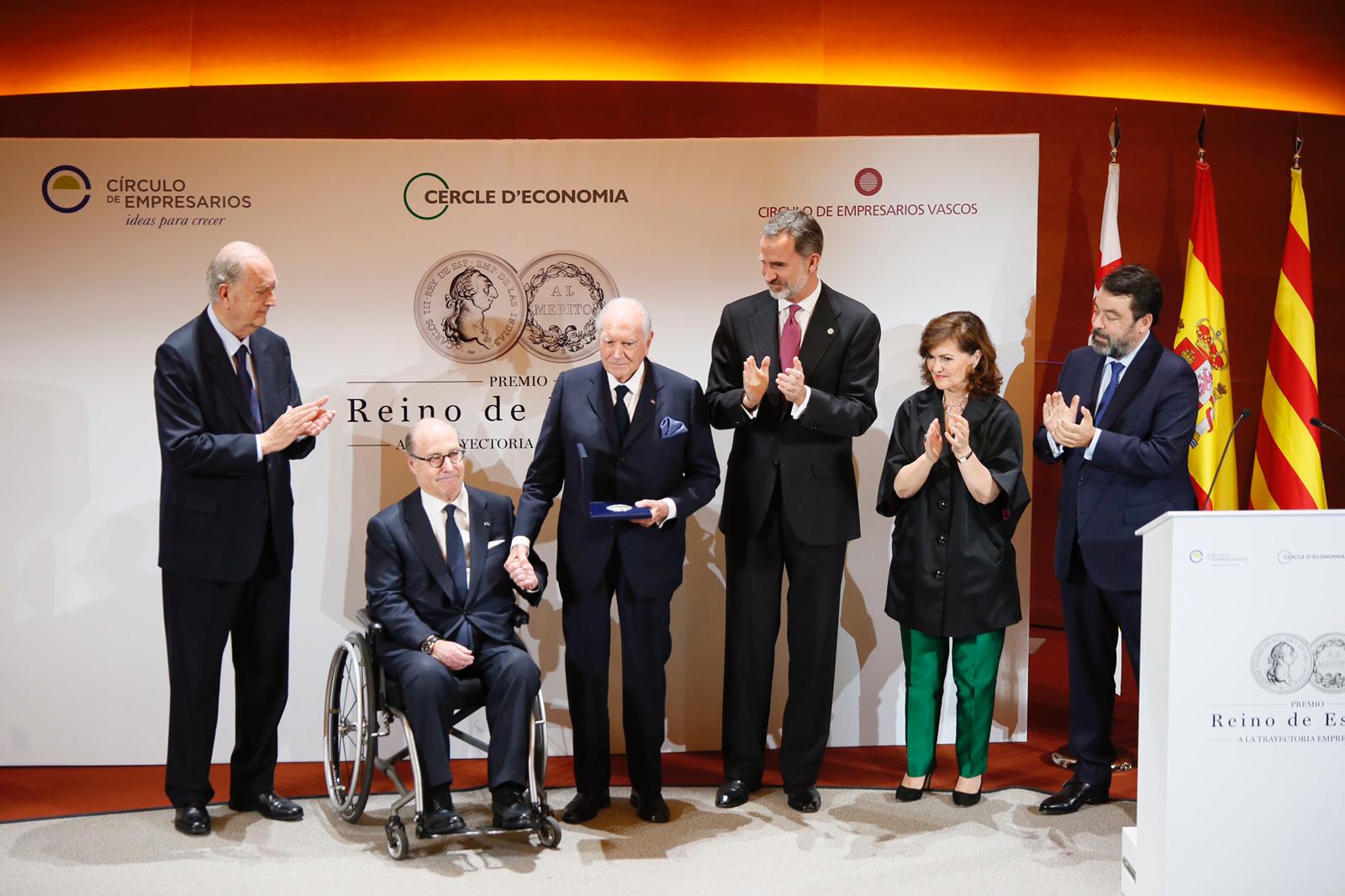 El Rey entrega un premio empresarial en Barcelona