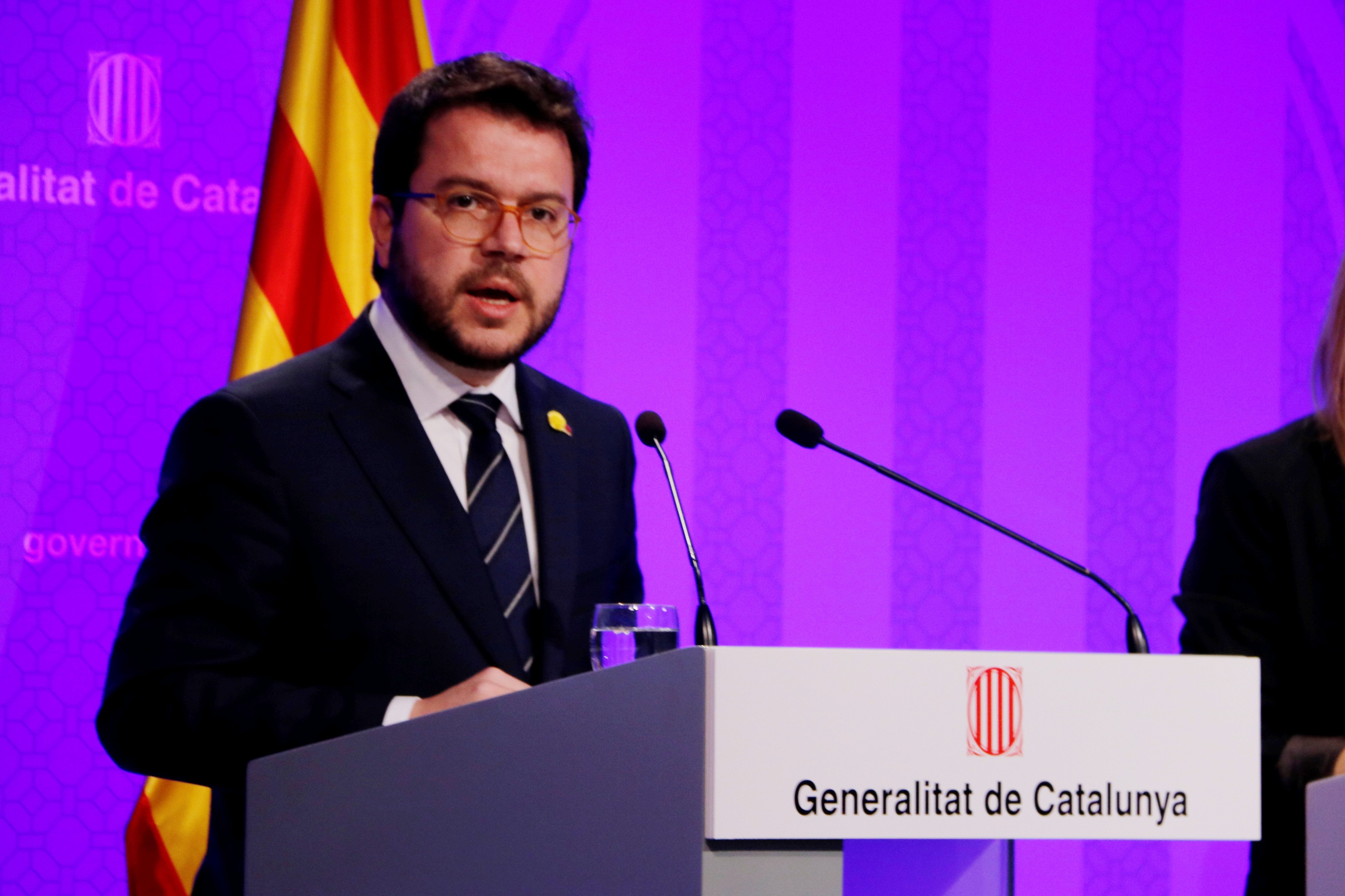 Aragonès insta a aprobar los presupuestos porque recuperan los "niveles pre-crisis"