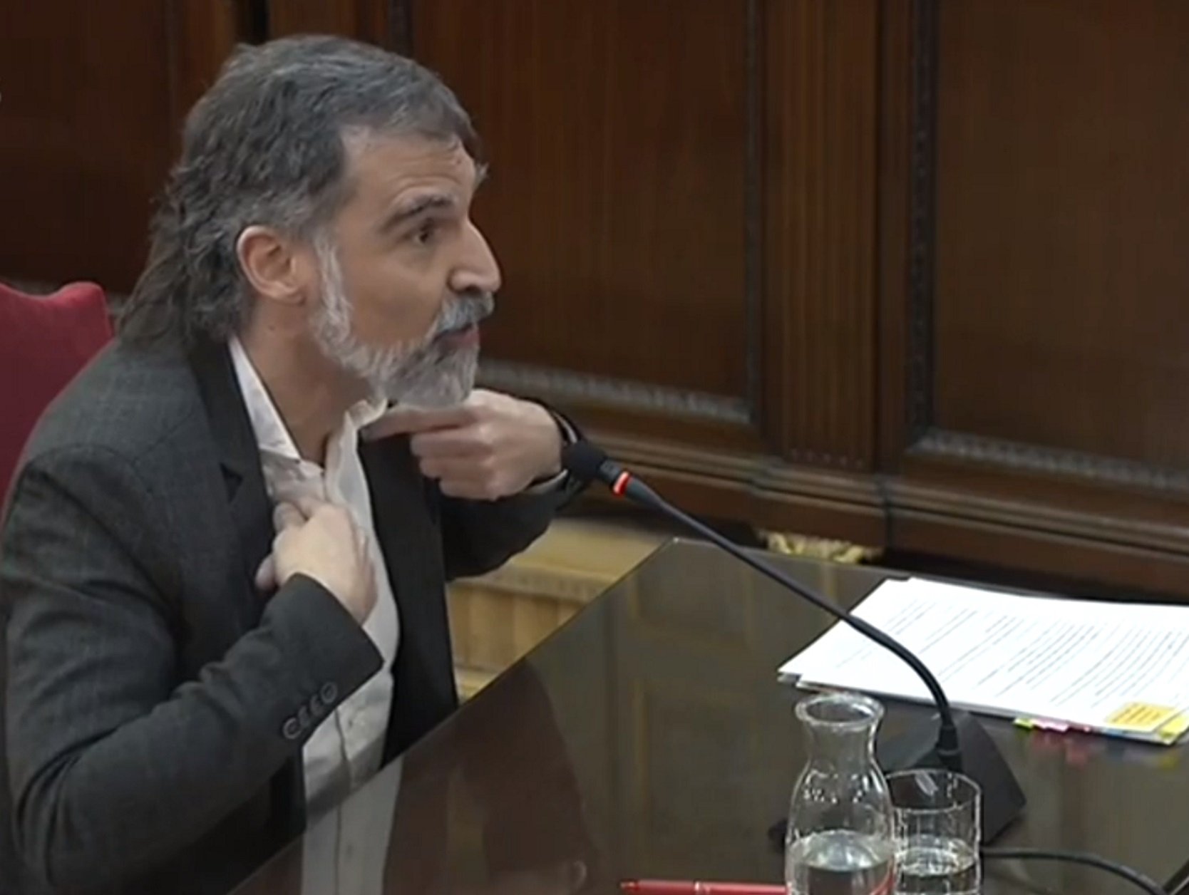 Cuixart: "Mai cap tribunal va interpel·lar la ciutadania perquè no participés en el referèndum"