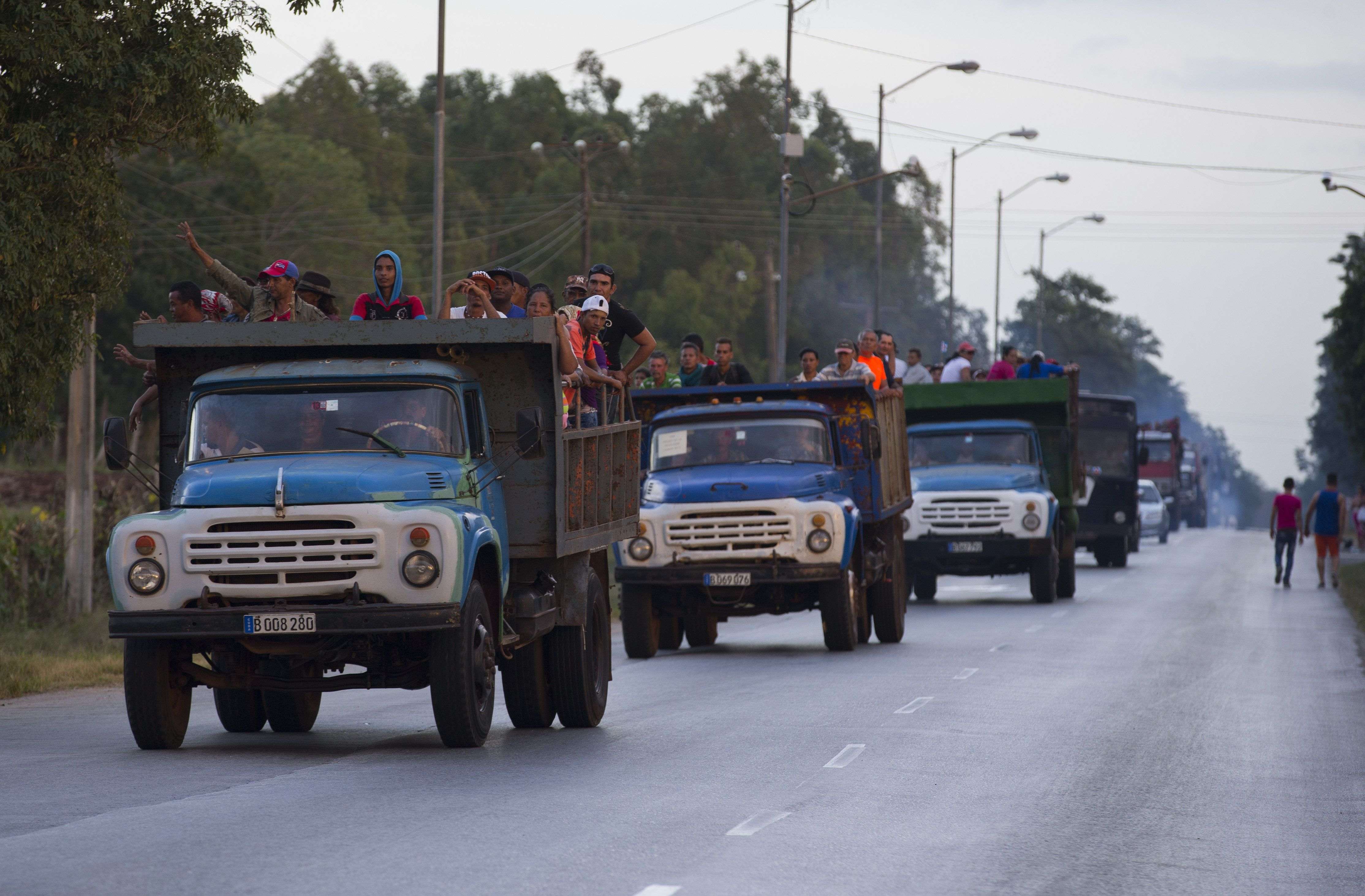 Los restos de Fidel llegan a Camagüey en el en segundo día de viaje