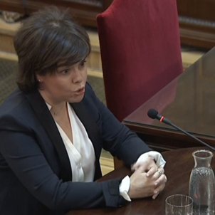 Sáenz de Santamaría: "En cap cas anàvem a entendre'ns ni a negociar cap referèndum"