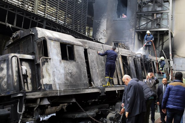 locomotora accident el cairo. efe