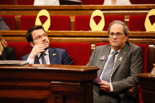 Quim Torra Pere Aragonès pressupostos ple - Sergi Alcàzar