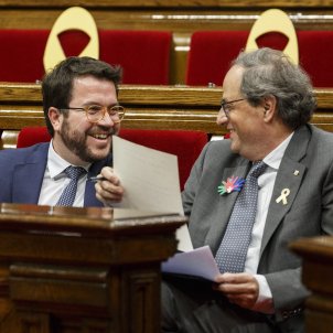 Ple Pressupostos Pere Aragones i Quim Torra Rient - Sergi Alcàzar Ple Pressupostos Pere Aragones i Quim Torra Rient - Sergi Alcàzar