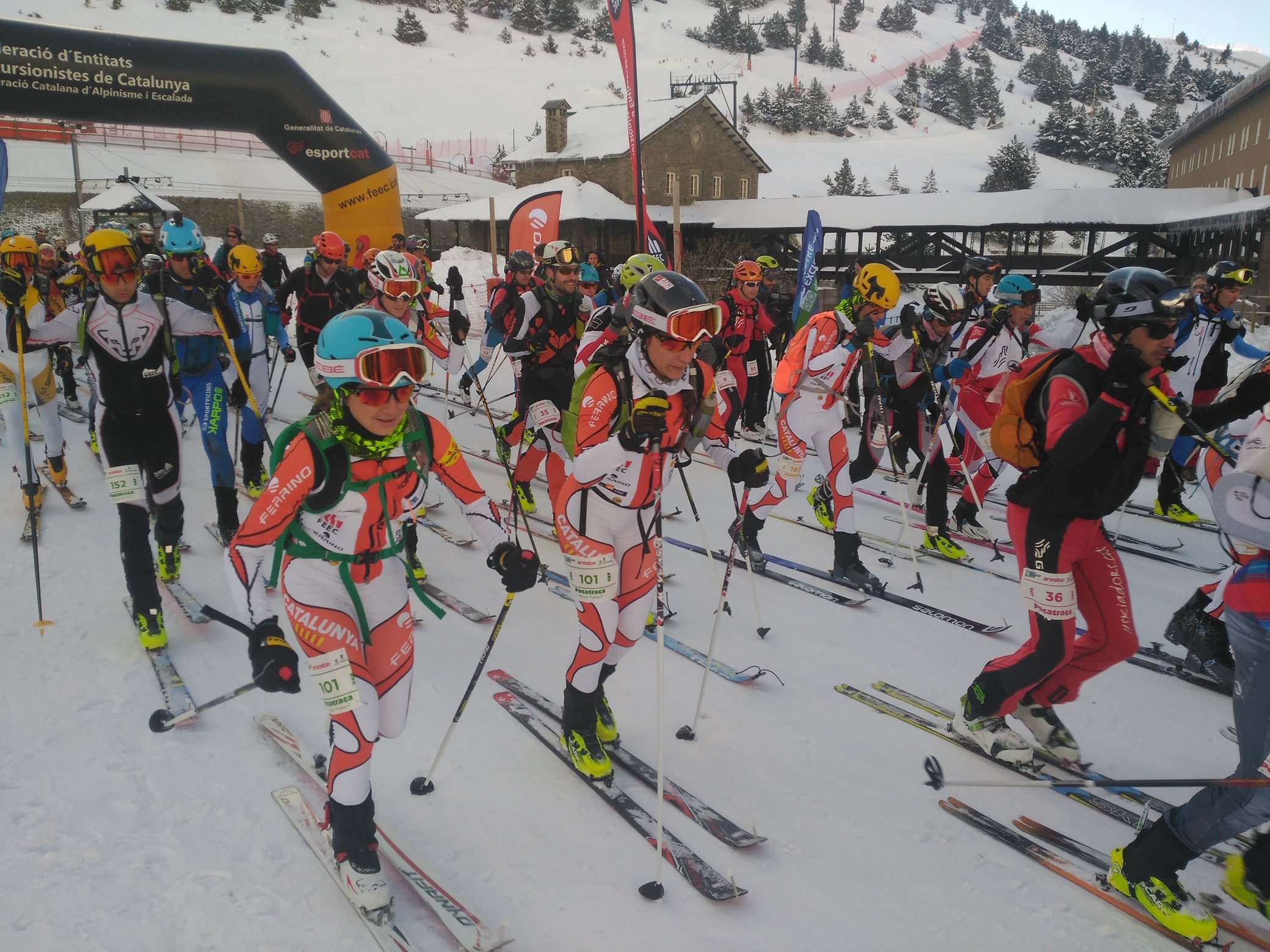 Els campions catalans individuals d'esquí de muntanya, a la 19a Pocatraça