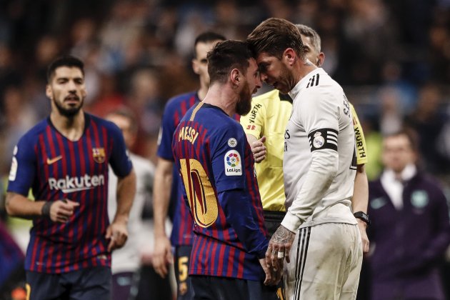 messi encarat a sergio ramos GTRES