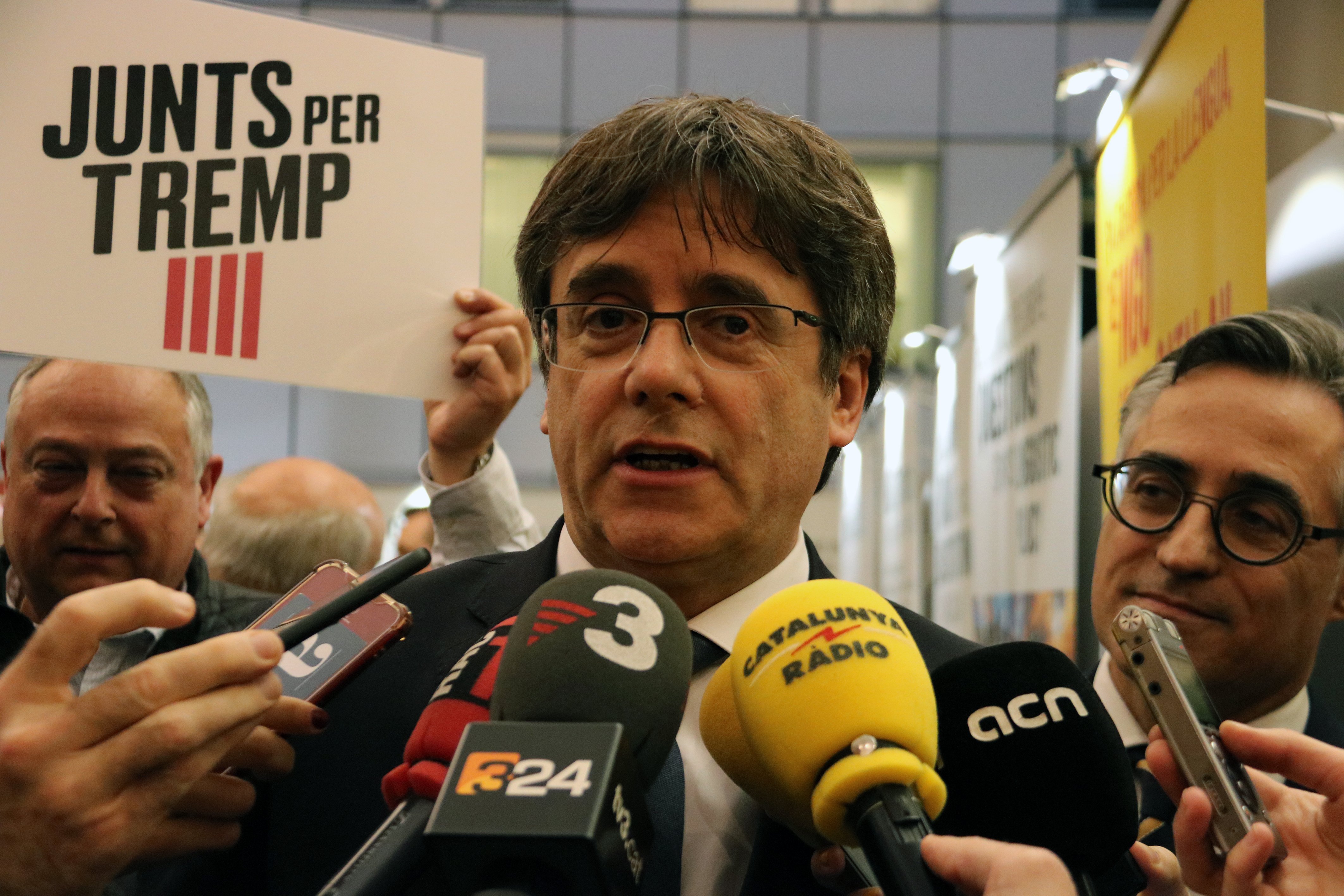 Carles Puigdemont, candidate for the European Parliament in May 26th elections